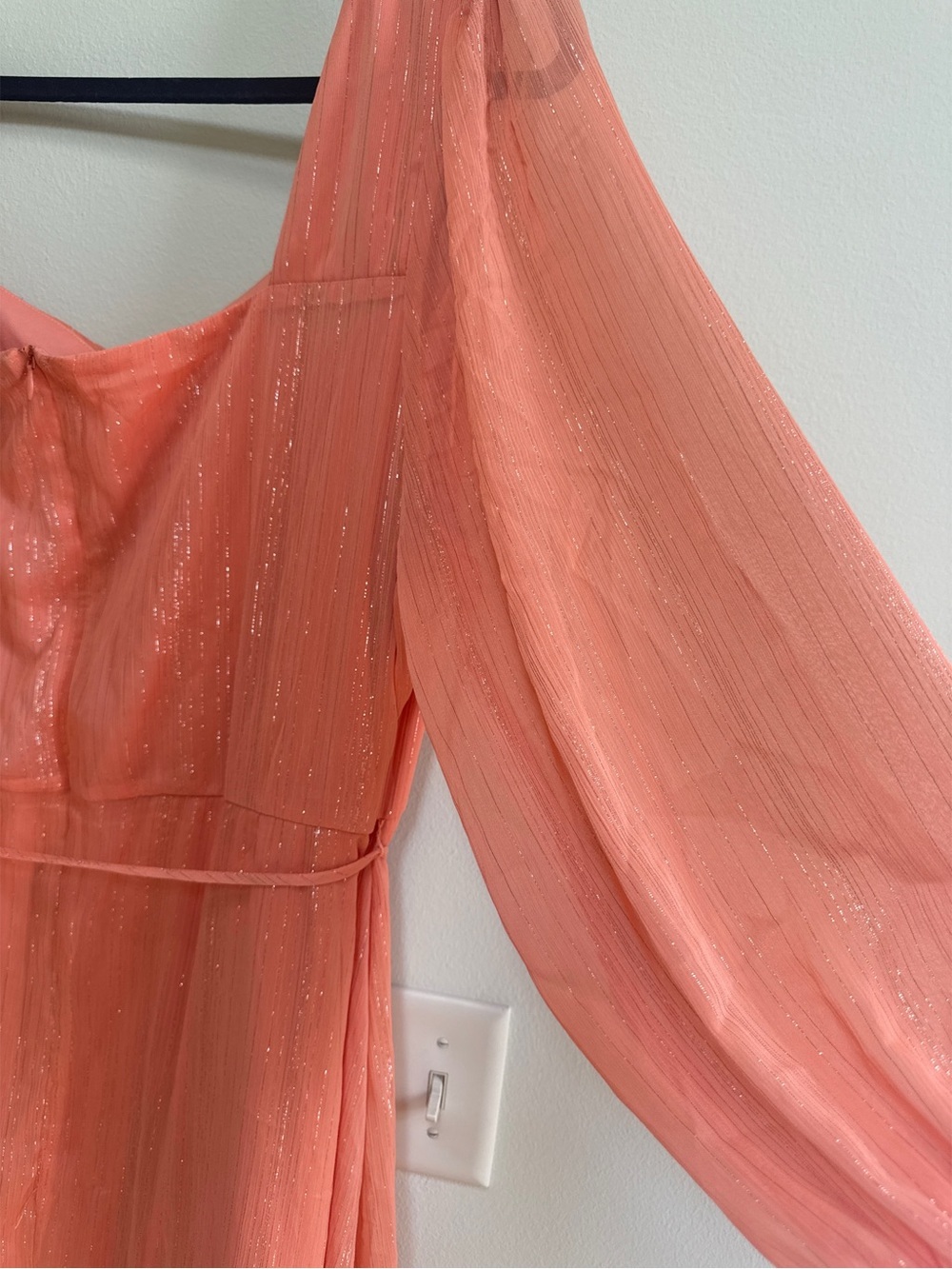 Faux Wrap Ruffle Dress - Picture 7 of 9
